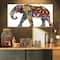Designart - Yellow Cheerful Elephant - Animal Canvas Art Print